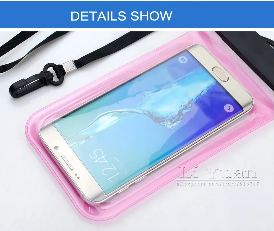Waterproof Bag Pouch Case For Samsung Galaxy S7 S6S6 Edge S5S4Note 432 For iPhone 66 Plus5S 5C 4Phone Cover Universal (2)