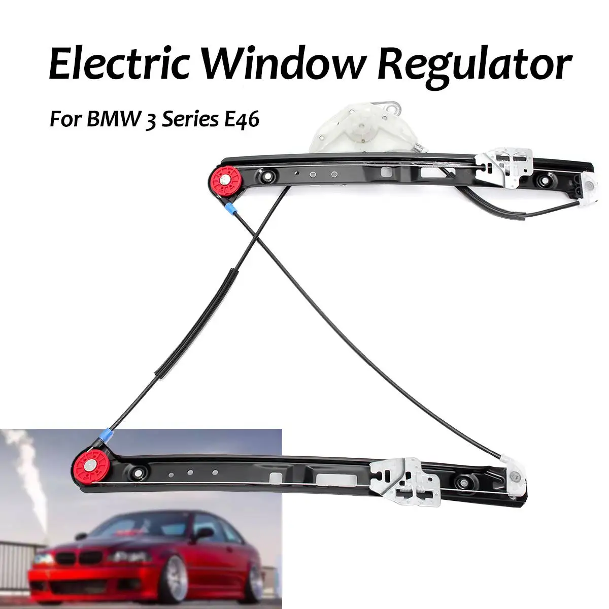 

Metal Car Auto Electric Power Window Lift Regulators Front Right Driver Window Lifter Kit for BMW 3 Series E46 1998-2005