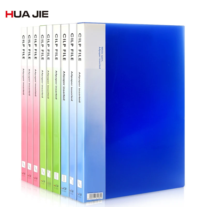 Organizador de Armazenamento de Documentos de Arquivo Pasta de Arquivo de Papel de Teste Material de Escritório de Negócios de Arquivamento Fichário Clipe Produtos Buracos Dupla H-202b a4