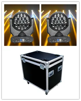 

2 pieces with flightcase 19*12W RGBW 4 in1 wash DMX512 Led beam Bee eye beam light led moving head