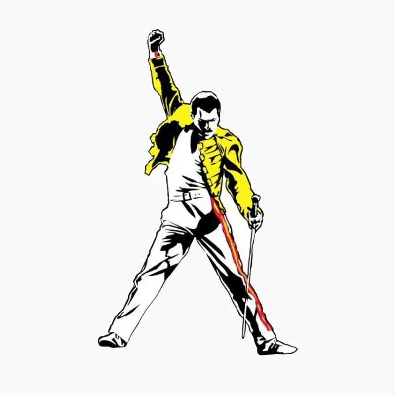 Светоотражающая музыкальная наклейка Amusing Queen Freddie Mercury на хвост автомобиля