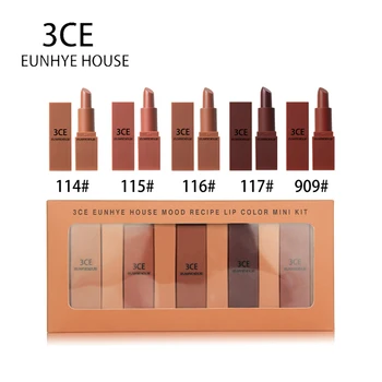 

3CE EUNHYE HOUSE Matte Lipstick Set Waterproof Long Lasting Red Lips Velvet Lip Gloss Tint Pigment Lip Cosmetic Makeup set