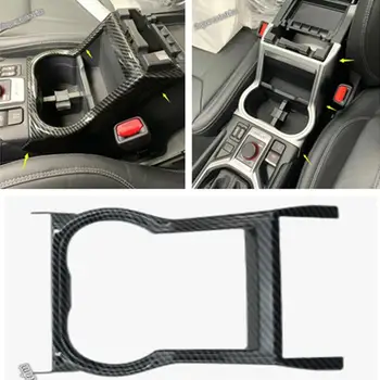 

Lapetus Front Seat Water Cup Holder Frame Accessories Interior Cover Trim / 2 Colors Fit For Subaru Forester 2019 2020 / ABS
