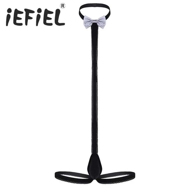 Мужское нижнее белье iEFiEL цельное с лямкой на шее эластичный смокинг бандаж
