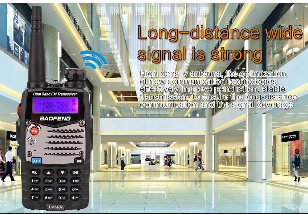 Baofeng UV-5RA VUHF 136-174400-520MHz Dual-Band Two-way Radio Walkie Talkie for UV 5RA cb portable radio (5)