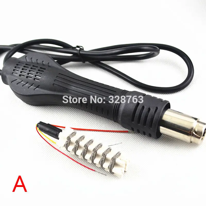 

8-hole Connect Hot Air Desoldering Gun Handle Soldering FOR 858 8586 878 Heat Rework Solder Gun Station For SMT SMD Repair
