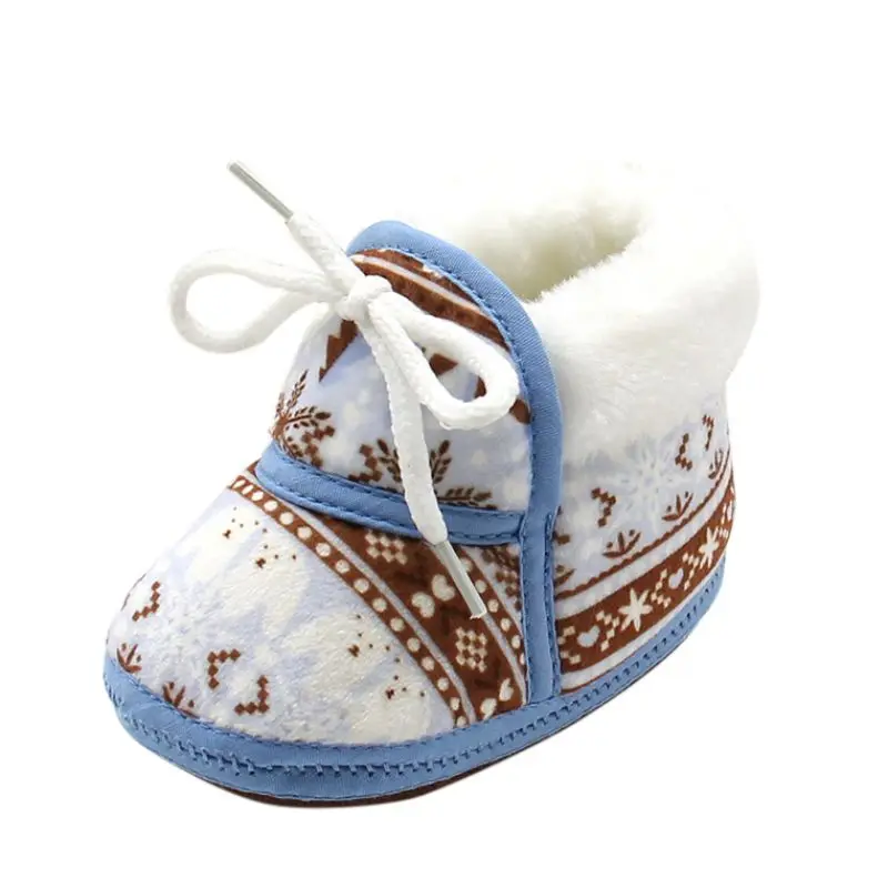 Новинка; милая детская зимняя теплая обувь для маленьких мальчиков и девочек; мягкая хлопковая обувь для детей 7-12 месяцев