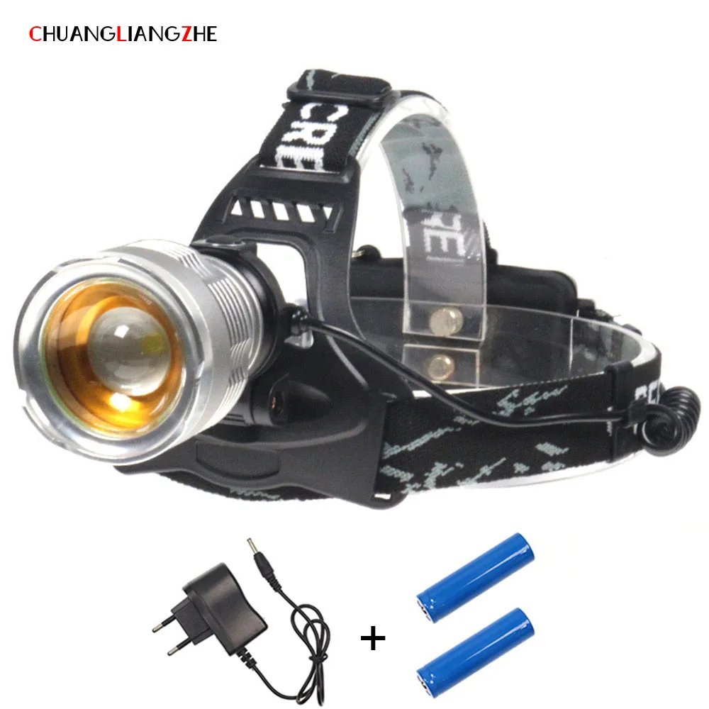 CHUANGLIANGZHE LED Headlights T6 Camping Headlights Fishing Lights