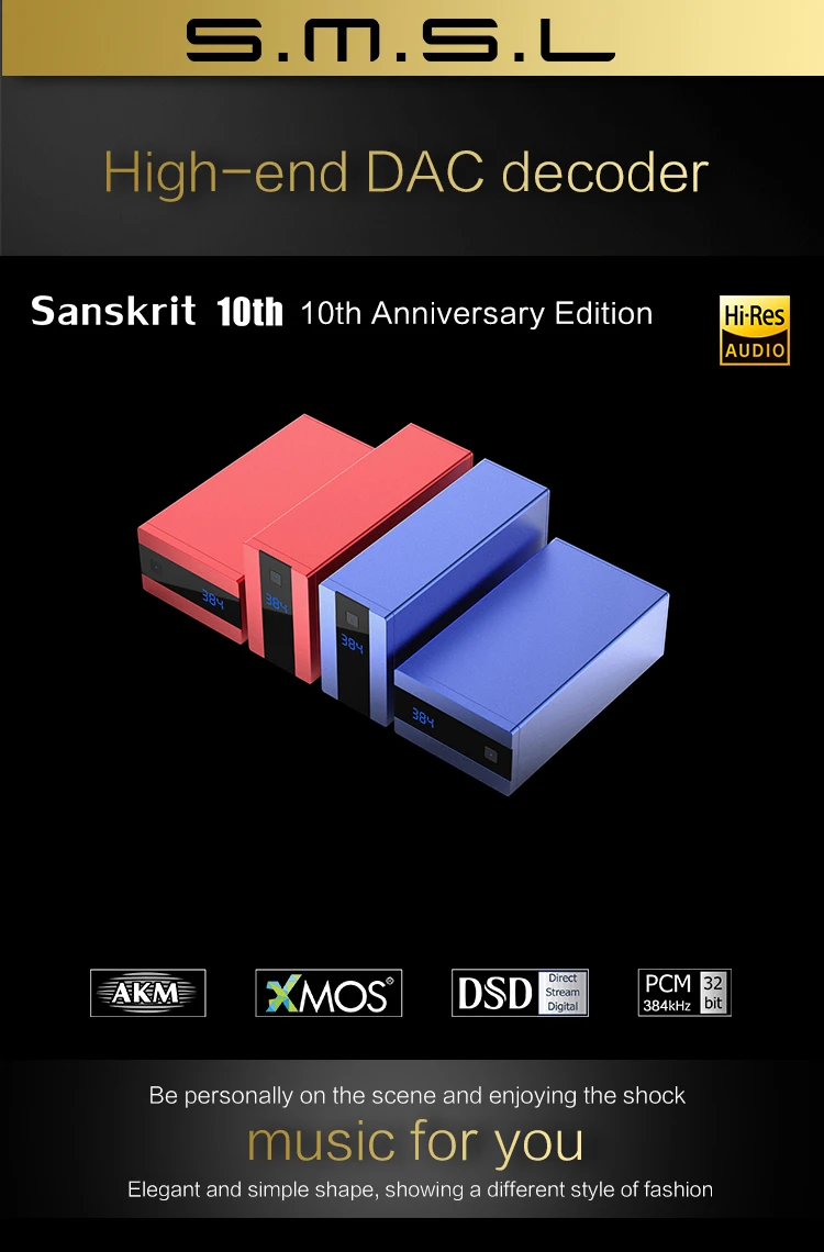 SMSL Sanskrit 10th SK10 мини Hi-Fi цифровой декодер AK4490 PCM384 DSD256 DAC предварительно выход акселерометр Поддержка OTG с пультом дистанционного управления