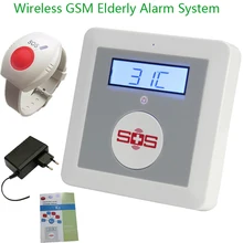 IOS/Android APP SOS Call Alarm Wireless GSM Alarm System Home Security Elderly Helper Temperature With Emergency Panic Button K3