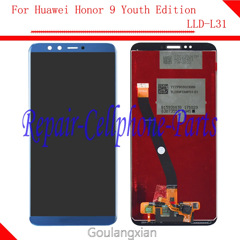 Для Huawei Honor 9 Youth Edition полный ЖК дисплей + сенсорный экран дигитайзер сборка для LLD