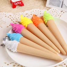 10 шт./партия гелевая ручка для мороженого милые корейские Оригинальные Канцелярские принадлежности свежая 0,38 черная ручка kawaii Студенческая ручка