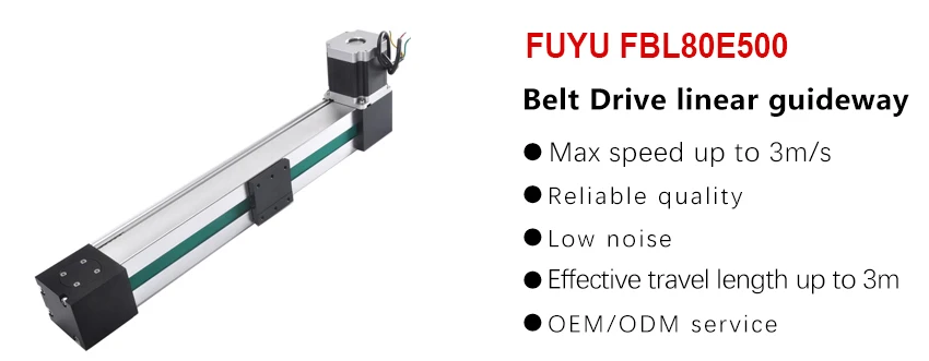 Высокая скорость 500~ 3000 мм инсульт Ременный привод линейная направляющая движущаяся направляющая модуль привода для ЧПУ линейного положения комплект