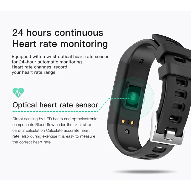 Uhoofit UG26 Smart Band Фитнес трекер Браслет монитор сердечного ритма несколько