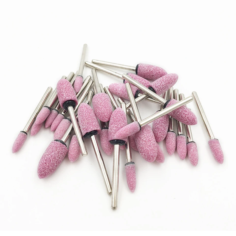 10 шт. конусная форма абразивного камня роторный инструмент шлифовальный круг 3 мм