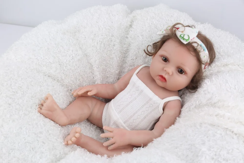 Кукла NPK Reborn Baby 17 дюймов полностью виниловые силиконовые куклы inteiro reborn игрушки