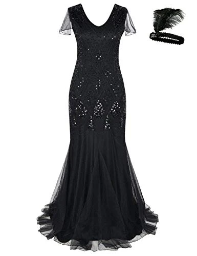 gatsby long gown attire
