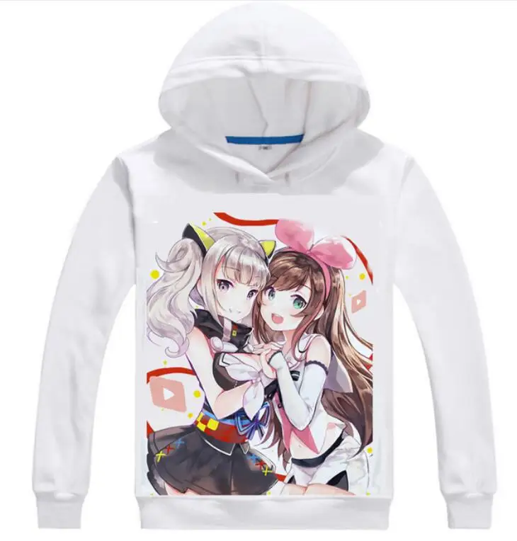 

Kizuna AI Hoodies Multi-style Hooded hoodie Japanese Virtual YouTuber Kizuna AI Kaguya Luna cosplay costume hoodie coat