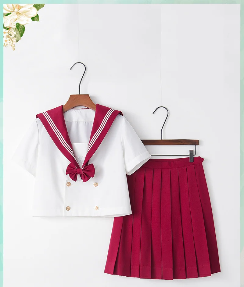 Японская школьная форма для девочек, моряк, топы+ галстук+ юбка, темно-синий стиль, Студенческая Одежда для девочек, большие размеры, Lala, костюмы для болельщиц