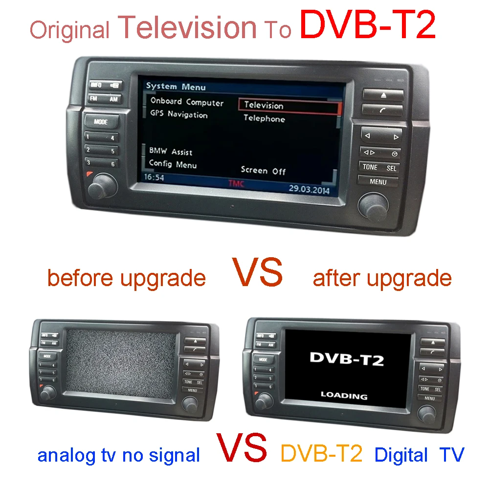 DVB T2 цифровой телевизор для BMW E38 E39 E46 X5 E53|bmw digital tv|tv bmwtv dvb-t2 |