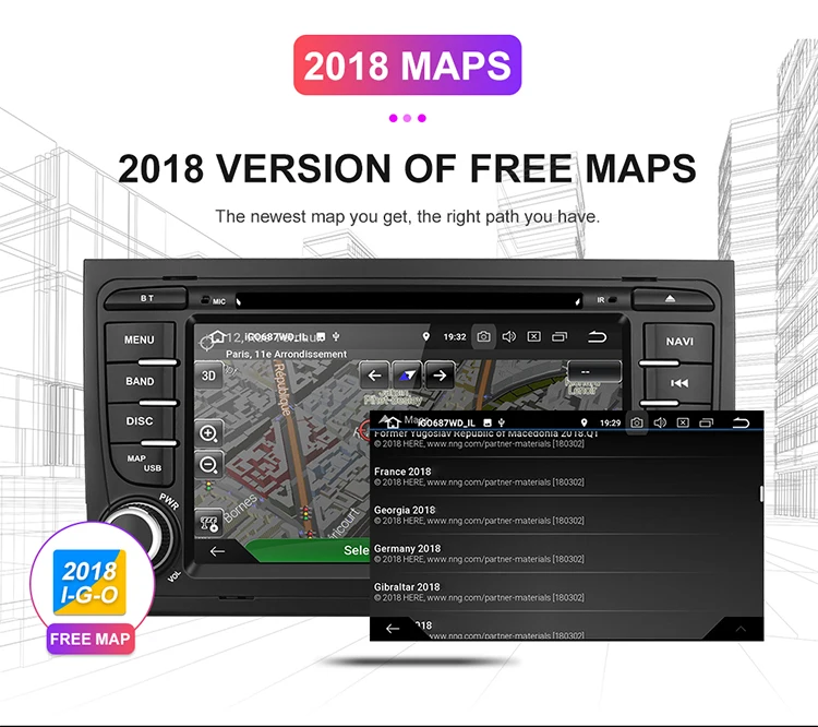 Flash Deal Isudar 2 Din Auto Radio Android 9 For Audi/A4/S4 2002-2008 Quad Cores RAM 2GB Car Multimedia Video DVD Player GPS USB DVR FM/AM 13