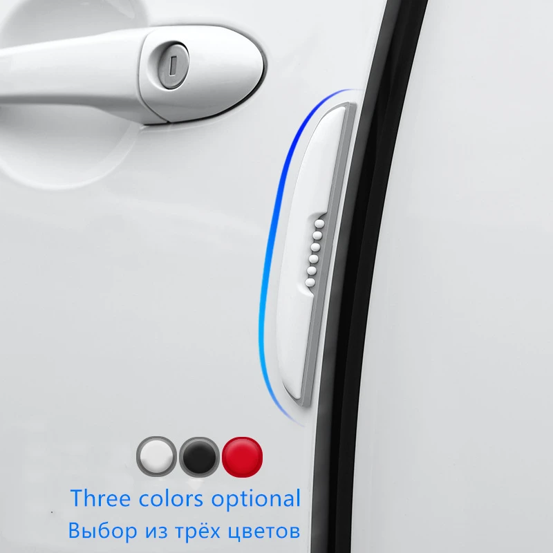 

4pcs/Set Car Anti-Collision Strip Auto Door Rearview Mirror Bumper Sticker Car Anti-Scratch Protection Film