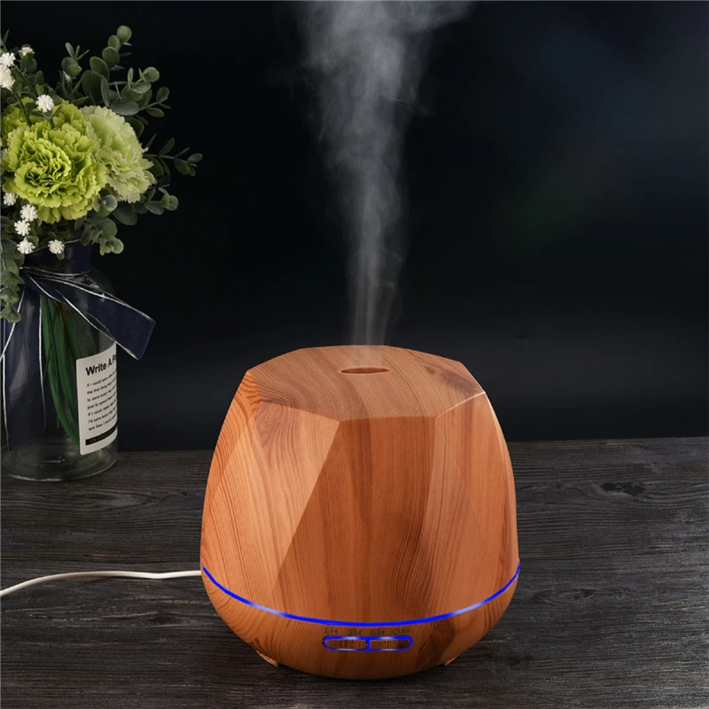 

550mL Ultrasonic Mist Humidifier With Remote Controller Timing Setting Essential Oil Aroma Diffuser Mist Maker P47