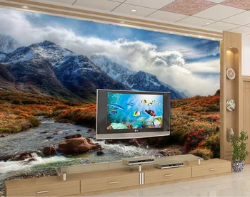 

Chinese 3D Wallpaper Painting blue sky white clouds landscape Wallpaper Bedroom 3D art Wallpaper Mural for living room