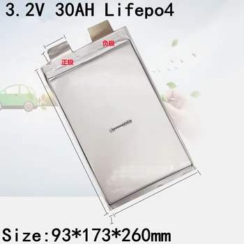 

3.2V 30ah LiFepo4 Battery High Capacity 30Ah Lithium Ion Battery for Solar Energy Storage Wheelchair E Bicycle Battery Pack Diy