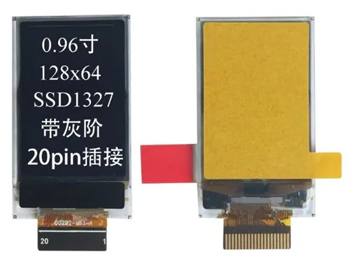 0 96 дюймовый 20PIN белый OLED экран SSD1327 Привод IC 64*128 подключаемый 8Bit параллельный