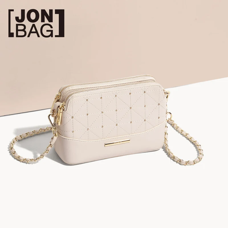 JONBAG красная летняя сумка женская на цепочке простая одно плечо косая новинка