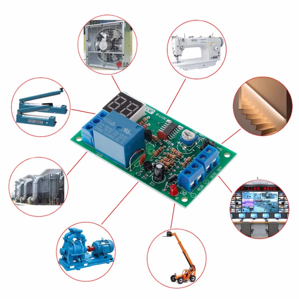 DC 12 В реле задержки выключения модуль переключателя со светодиодным таймером электрооборудования реле