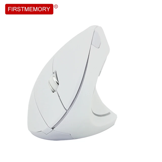 Wireless Mouse Ergonomic Vertical Optical Computer Mice 800/1200/1600 DPI 5 Buttons USB White Gaming Mause For PC Laptop