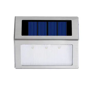

Super Bright Stair Light Solar Powered Light 3LED Waterproof Lawn Light Durable Security Lamp Outdoor Garden Deck Wall Lamp