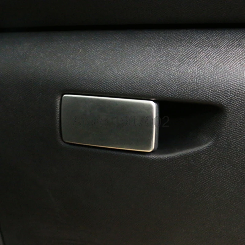 

For Peugeot 308 2017 Stainless Steel Glove Box Decorative Frame Cover Trim Glove Box Handle Stickers Car-Styling 1piece