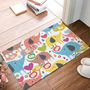 

Cute Cartoon Elephant Door Mats Kitchen Floor Bath Entrance Rug Mat Absorbent Indoor Bathroom Decor Doormats