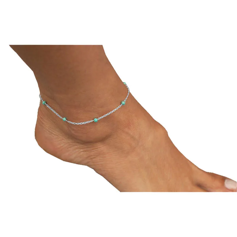 Женская цепочка с бисером на лодыжку ногу браслет ювелирные изделия|anklet foot|chain