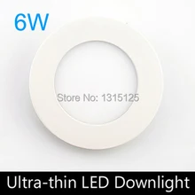 5 шт./лот 6 Вт круглый светодиодный панельный светильник потолочный светильник, AC85-265V 120 мм, smd 2835, индекс цвета высокий, внутренний светильник