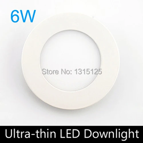 5PC / LOT Free shiping 6W round LED Panel Light ceiling light AC85-265V 120mm smd 2835 show color index is high indoor lighting | Лампы и