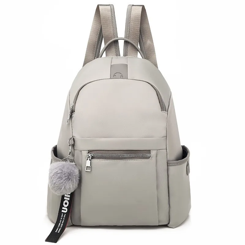LIKETHIS, Женский брендовый рюкзак, Большой Вместительный рюкзак для отдыха, женская сумка через плечо, новинка, высокое качество, рюкзак - Цвет: Khaki Backpack