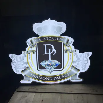 شراءمخصص ثلاثية الأبعاد علامات LED الإعلان في الهواء الطلق لوحة عرض إكريليك مضيئة لافتات متجر