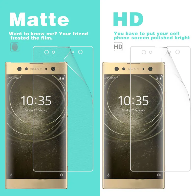 Передняя ЖК HD прозрачная глянцевая пленка для Sony Xperia XA2 Ultra H3213 H3223 H4213 H4233 6 в