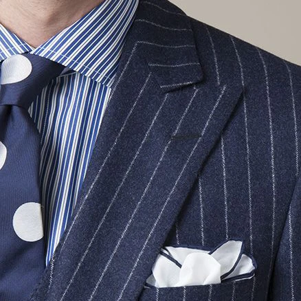 2017 Latest Coat Pant Design Grey Chalk Stripes Mens