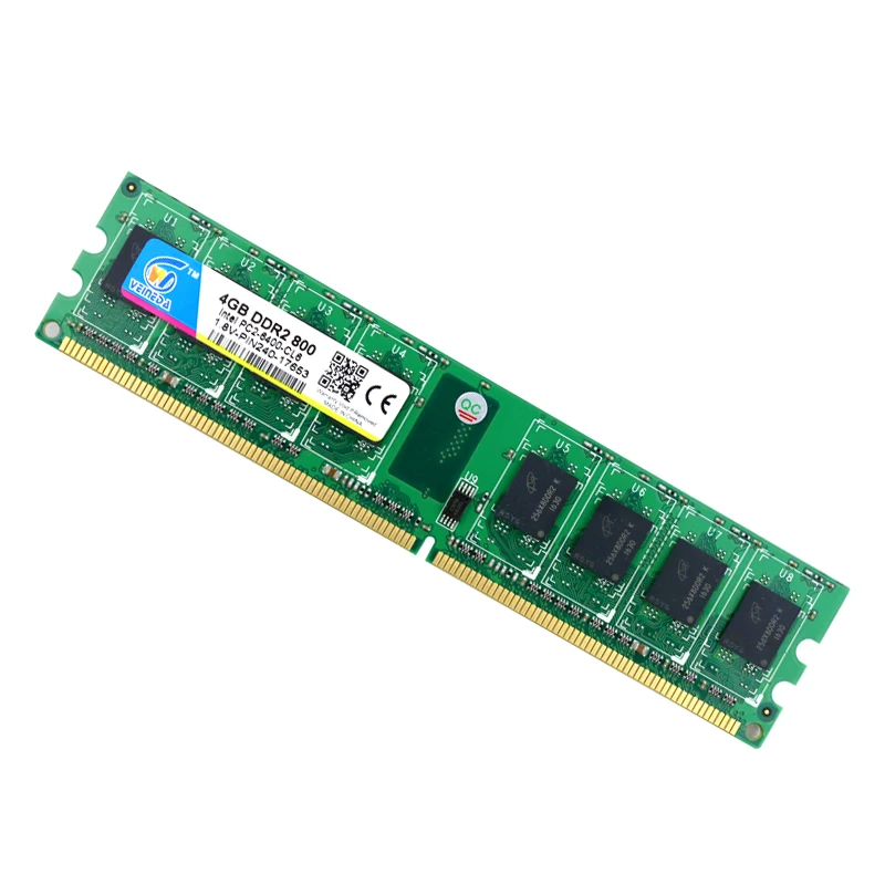 VEINEDA 2G B 4 ГБ ddr2 memoria ddr 2 4 ГБ 800 МГц 1,8 в ddr 2 2G 800 667 533 PC2-6400 оперативная память для Intel и AMD Dimm