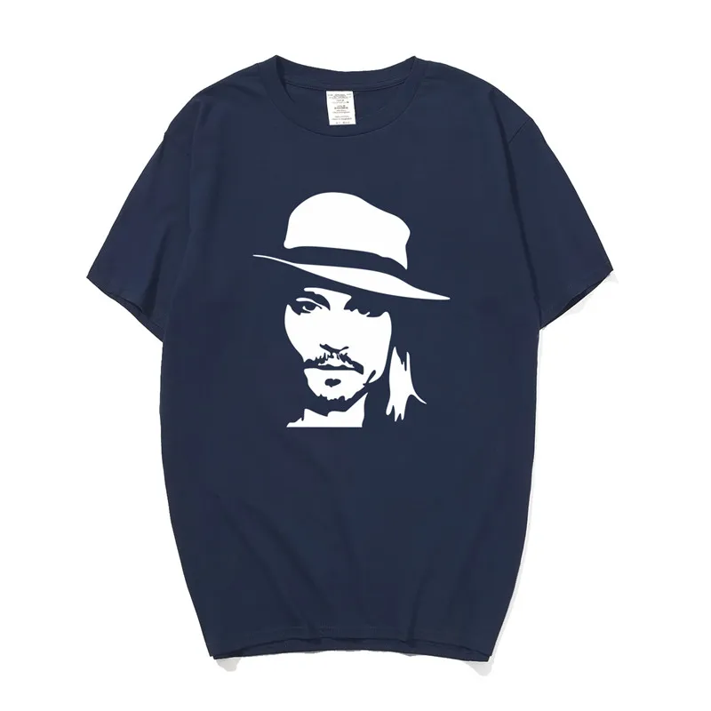 Summer Johnny Depp T Shirts Men O neck Cotton Short Sleeve ...