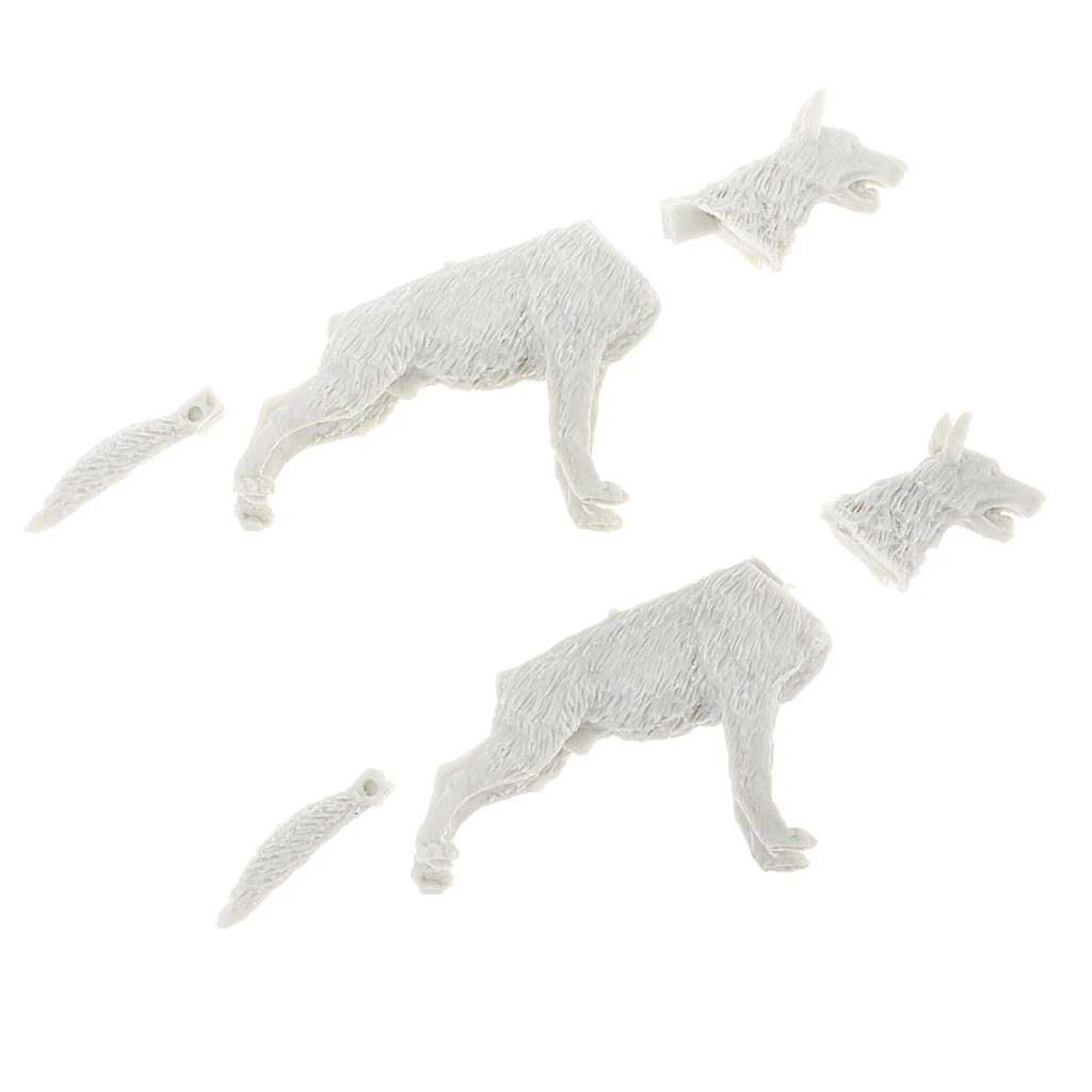 1/35 Resin Figure Kit Shepherd Dog Miniature War Game WWII Scenery Unpainted