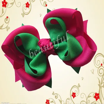 

20 PCS FANSHION BLESSING Good Girl Costume Boutique 4.5 Inch A- Sister Hair Bows Clip 78 No.