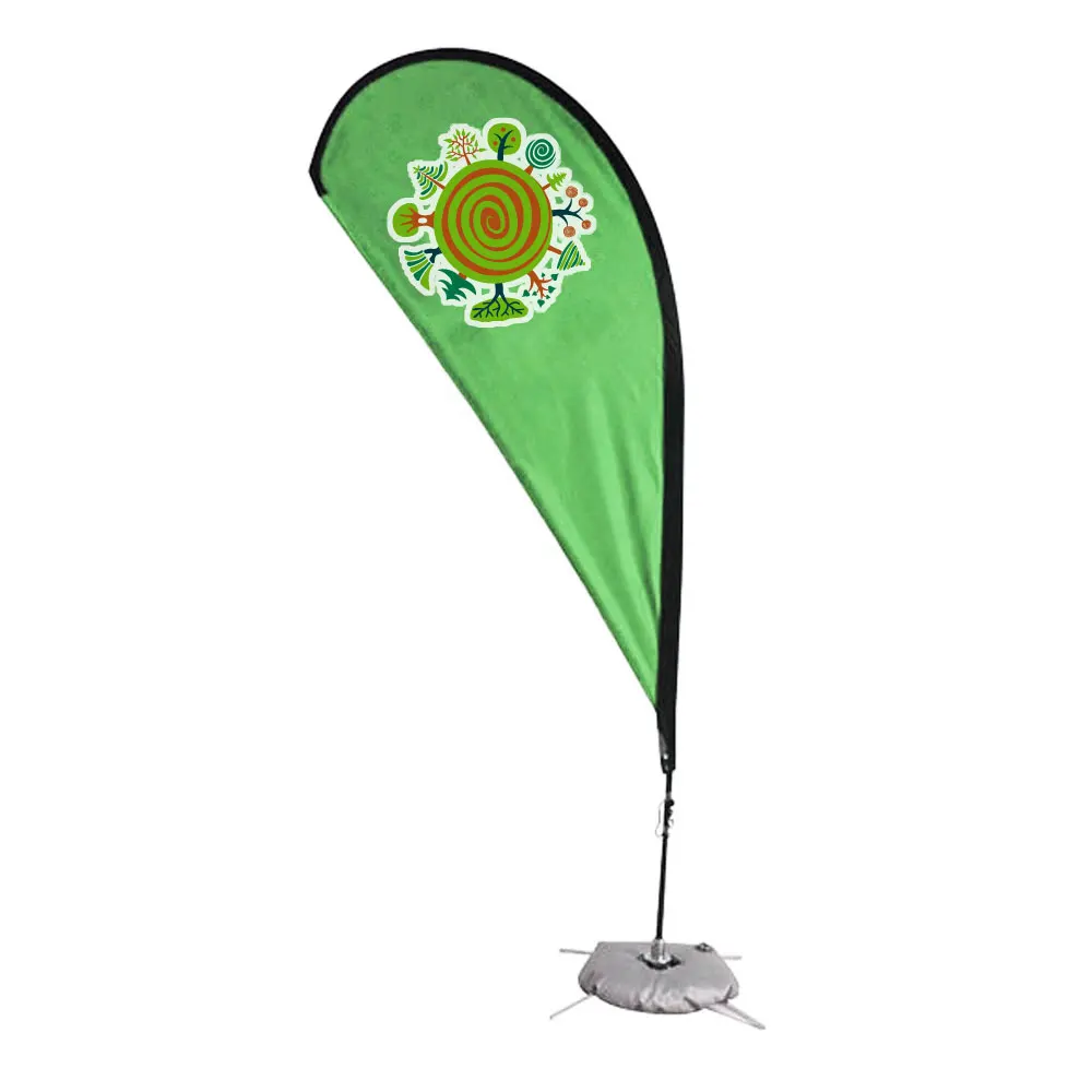 

Free Shipping Custom Print 6' Tear Drop Banners / Advertising Beach Flag / Banner For Trade Show 12pcs/lot print one side