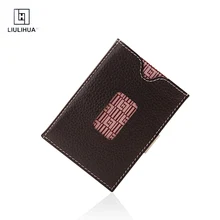 LLH быстрый доступ к картам Дамский бумажник из натуральной кожи тонкий кошелек мужской держатель для кредитных карт фирменный дизайн карты мужские кошельки