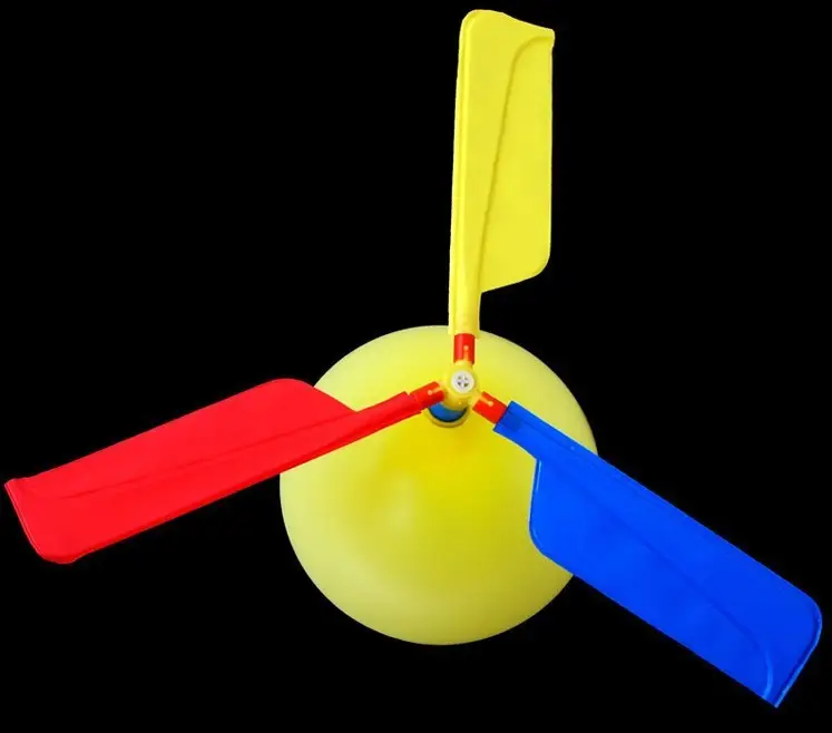 1Pcs/ Lot funny Traditional Classic sound Balloon Helicopter UFO Kids Child Children Play Flying Toys ball outdoor fun sports - Image 2